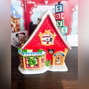 Mickey Christmas toy shop village